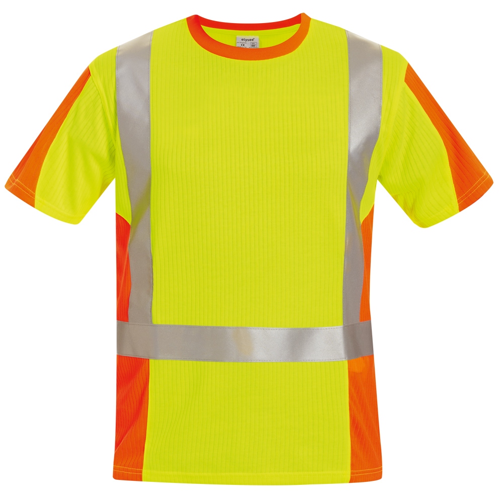 pics/Feldtmann 2016/Körperschutz 01/elysee/elysee-22715-utrecht-warnschutz-t-shirt-en-iso-20471-baumwolle-polyester-gelb-orange-atmungsaktiv.jpg